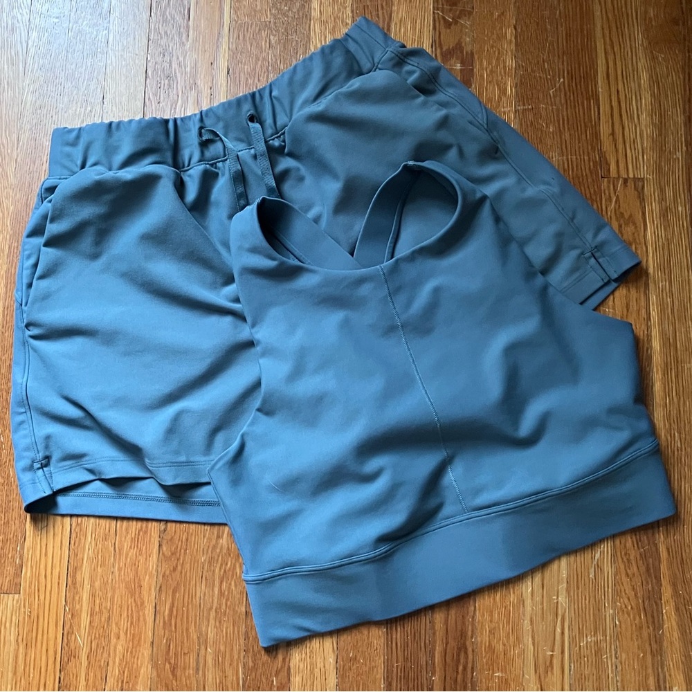 Old Navy Active Powersoft Set Longline Cropped Top size L & Shorts size M
